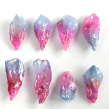 Đá Thạch anh hào quang unicorn aura quartz xanh hồng mang năng lượng tình yêu và bình yên