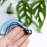 vòng cổ đá xà cừ ánh xanh labradorite size s