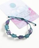 Vòng tay amethyst + ocean flourite