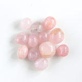 Đá thạch anh hồng mài - tumbled rose quartz, năng lượng tình yêu