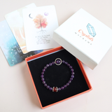 Vòng tay mix hạt đá kết hợp Charm Tỏa sáng dành cho mệnh Thổ và Hỏa