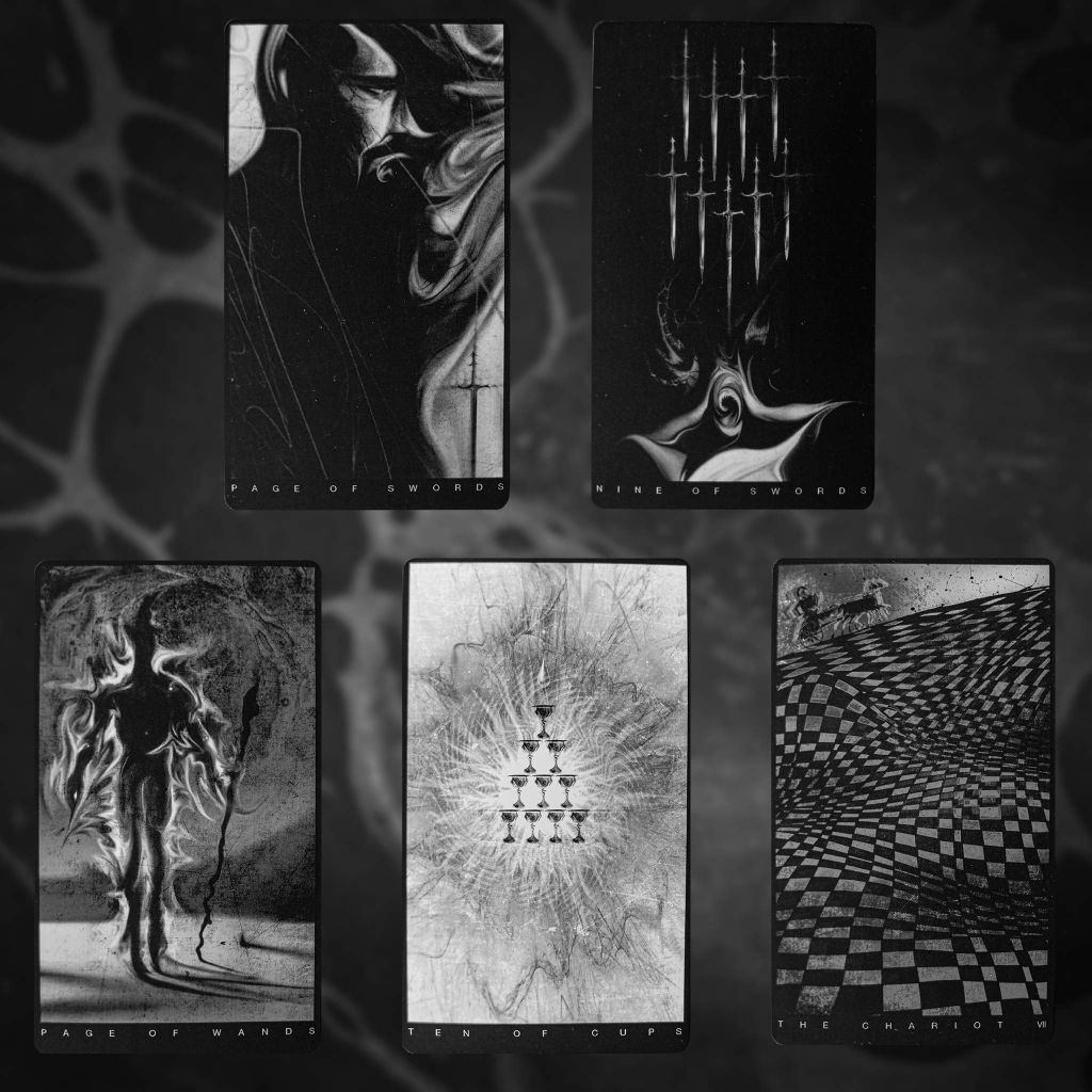 The Black Tarot – Crystals Macrame