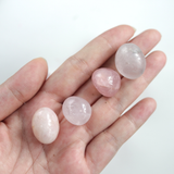 Đá thạch anh hồng mài - tumbled rose quartz, năng lượng tình yêu