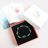 Vòng tay King's Jade (Ngọc Sơn Thủy) kết hợp đá Peridot & Moss Agate