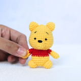 Gấu Pooh amigurumi làm thủ công tỉ mỉ bằng len, tiny crochet