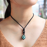 Vòng Cổ Macrame đá Tự Nhiên Cho Nam