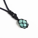 Vòng Cổ Macrame đá Tự Nhiên Cho Nam