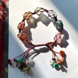 VÒNG TAY CHAKRA 7 VIÊN ĐÁ THÔ