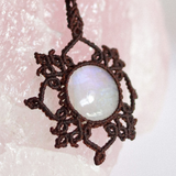 Vòng cổ đá Moonstone tự nhiên