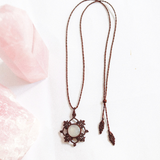 Vòng cổ đá Moonstone tự nhiên