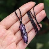 Vòng trụ amethyst thạch anh tím