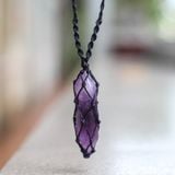 Vòng trụ amethyst thạch anh tím