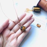 Vòng cổ đá mắt hổ tiger eye