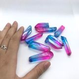 Unicorn aura quartz point