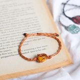 Vòng tay macrame đá mắt hổ tiger eye