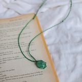 Vòng cổ đá may mắn Green Adventurine