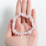 Vòng tay hạt thạch anh hồng Rose quartz