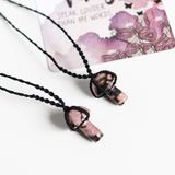 Vòng cố nấm đá Tường vi | Rhodonite