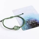 Vòng tay đá Green Flourite thô