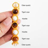 Vòng tay 7 viên đá cho mệnh Kim