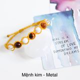 Vòng tay 7 viên đá cho mệnh Kim