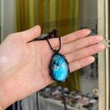 vòng cổ đá xà cừ labradorite