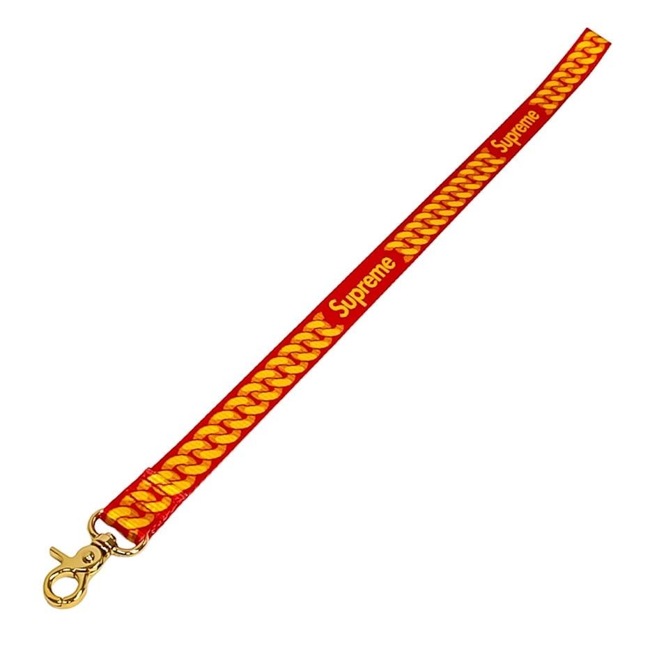  Supreme Keychain Cuban Links Lanyard (Red) 
