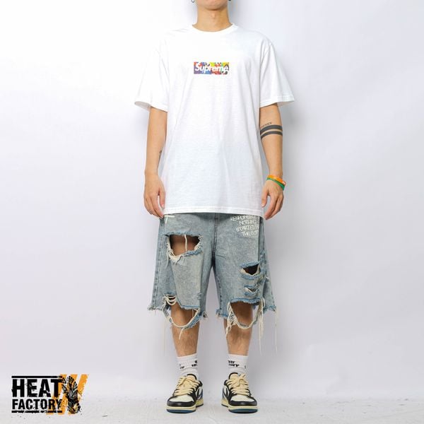  Supreme Tee Slawn Box Logo (White) 