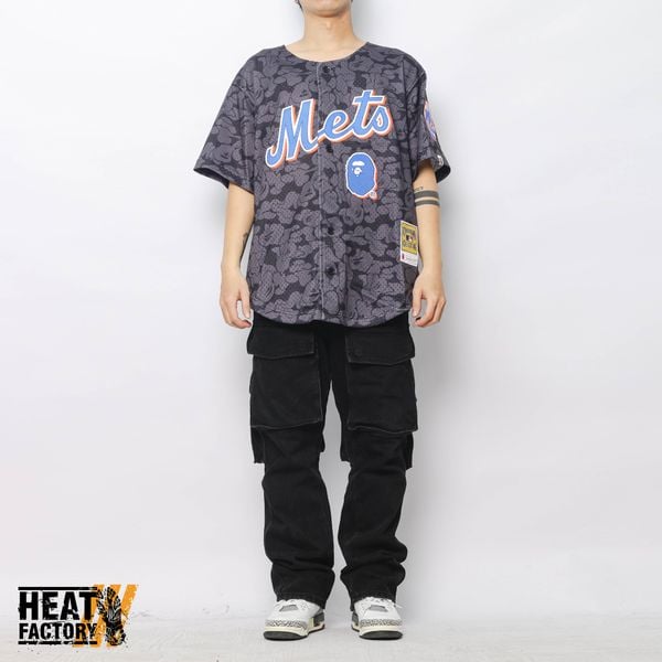  Bape x Mitchell & Ness Jersey Mets (Black) 