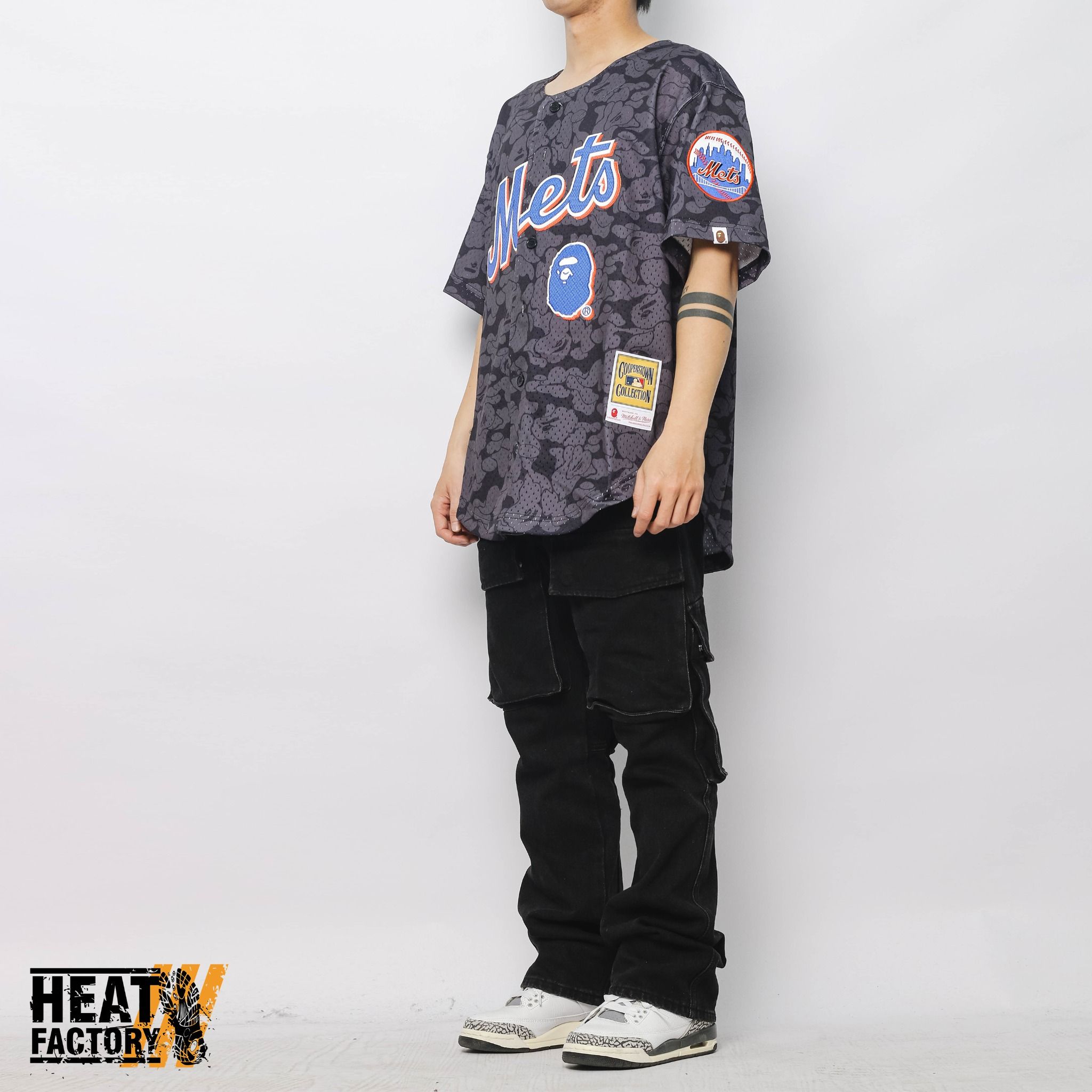 Bape x Mitchell & Ness Jersey Mets (Black) 