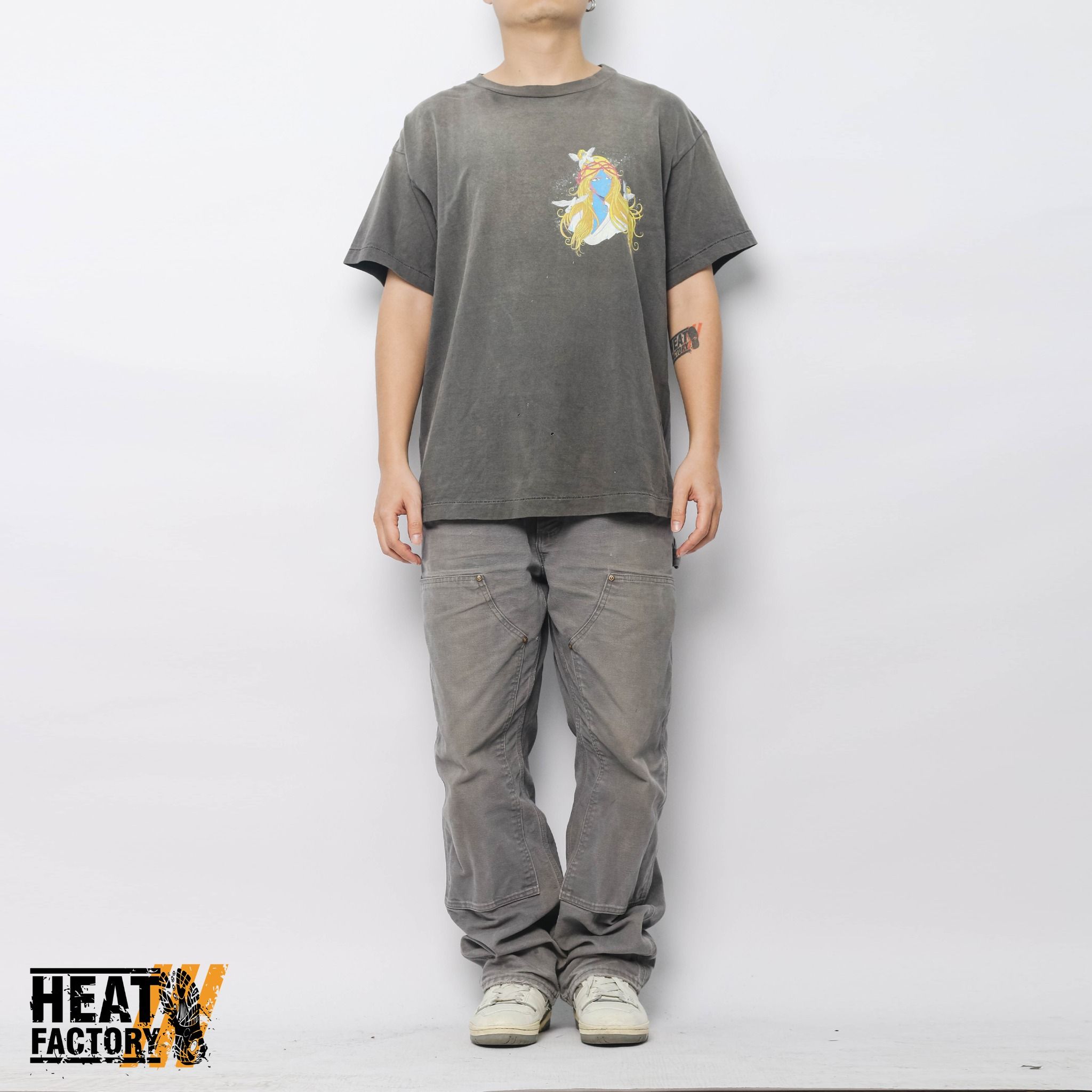  Saint Michael Tee Blue Face (Grey) (Used) 