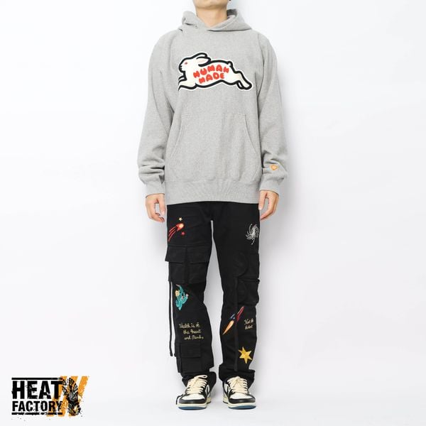  Human Made Hoodie Rabbit Heavy Weight (Grey) 