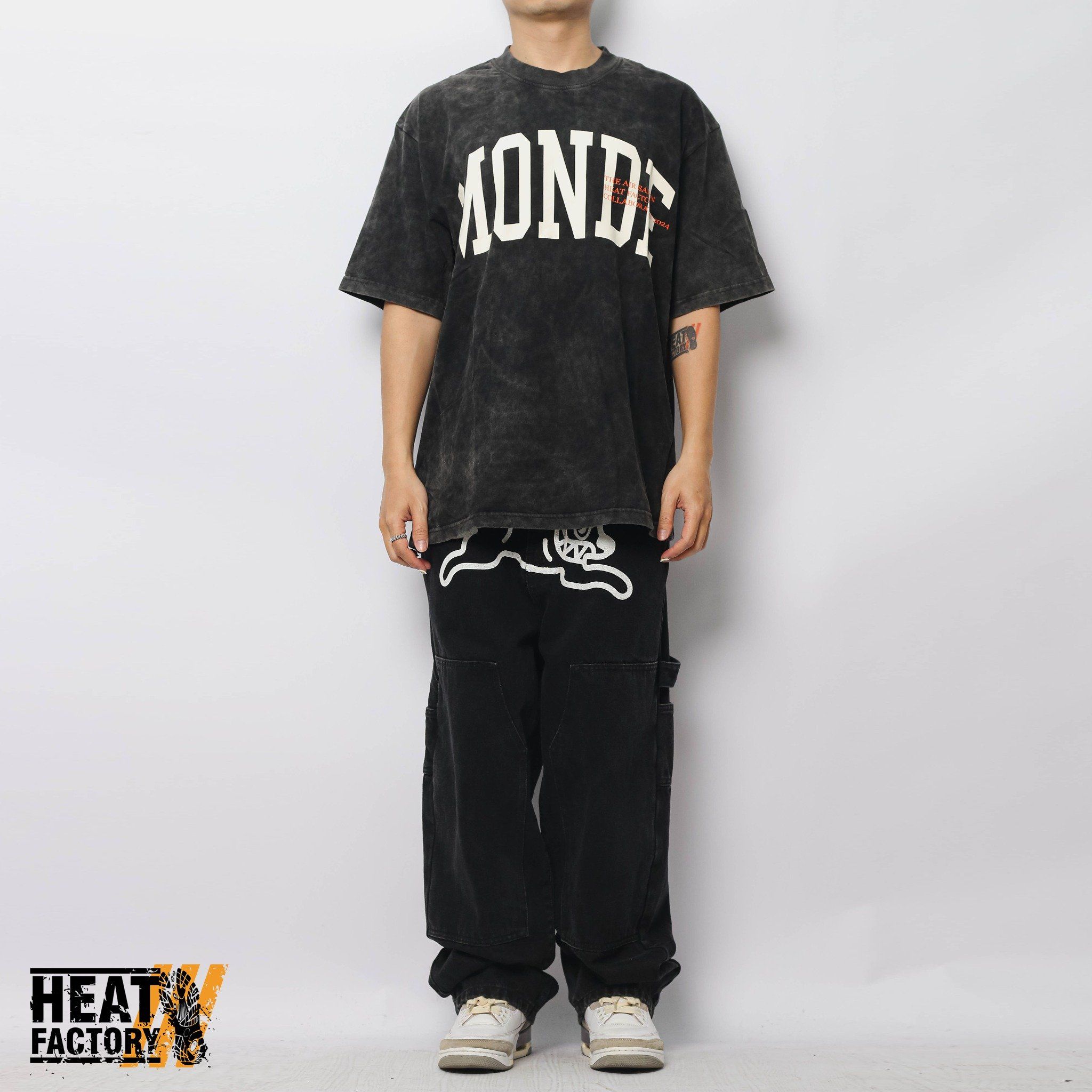  Heat Factory Tee Monde (Black) 