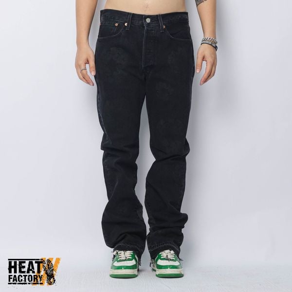  Denim Tears Jeans Mono Cotton Wreath (Black) 