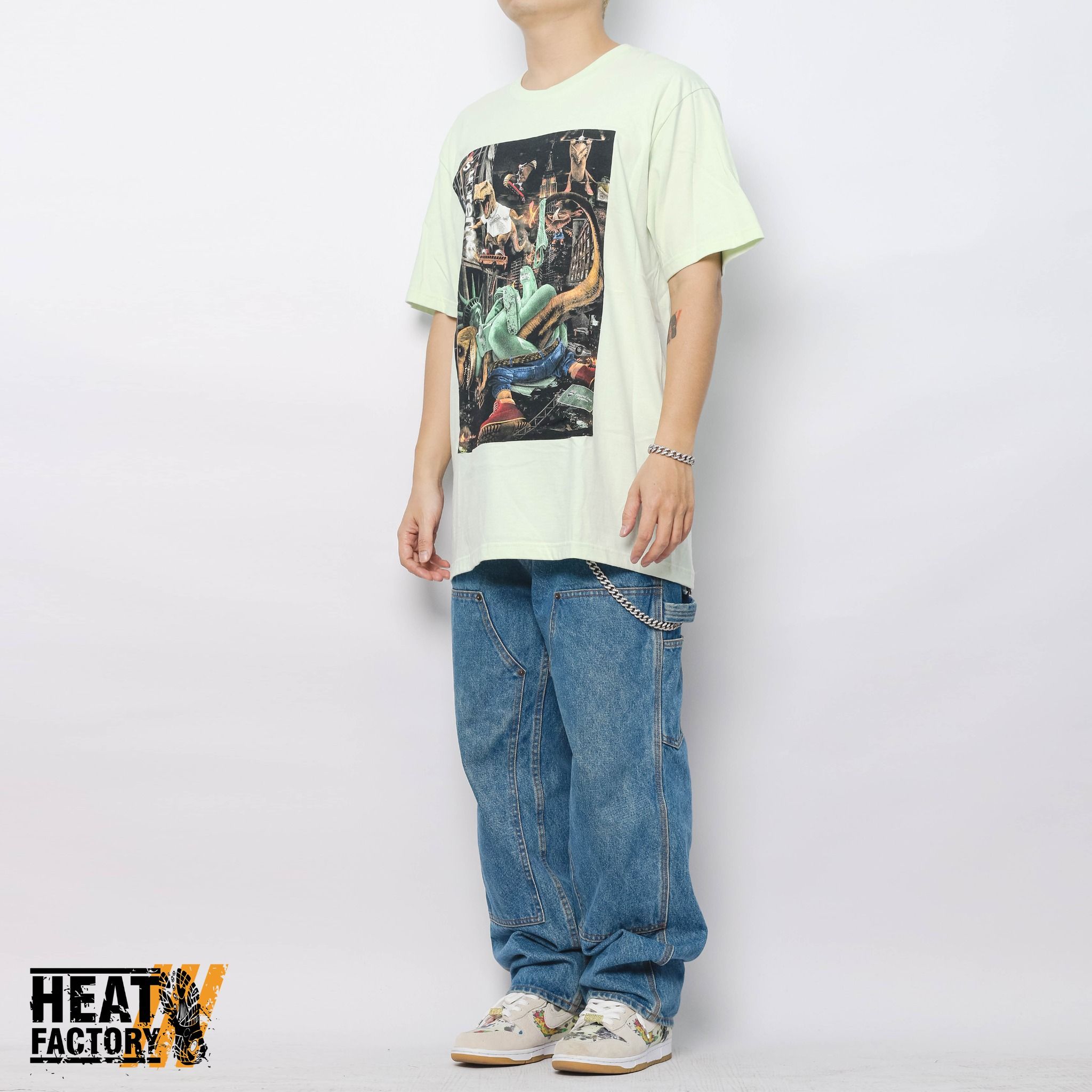  Supreme Tee T-Rex (Pale Green) 