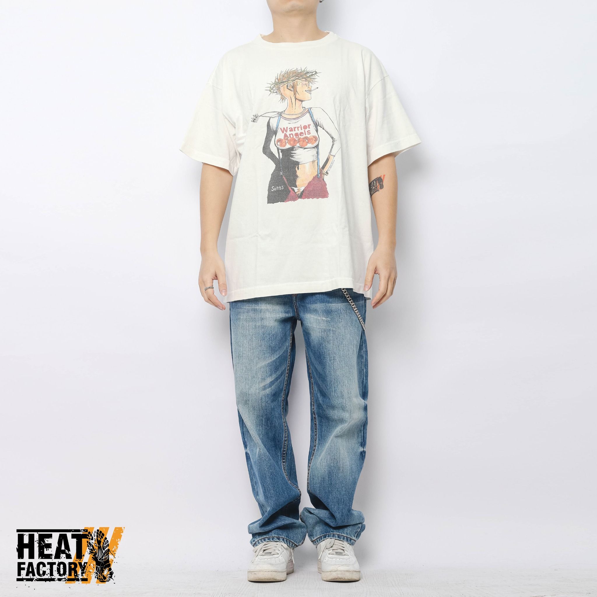  Saint Michael Tee Warrior Angels (White) (Used) 