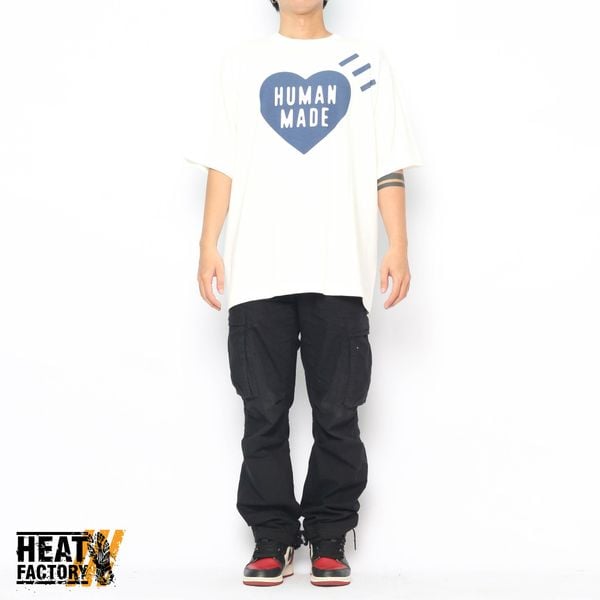  Human Made Tee Heart Logo Blue 07.25.2022 (White) 
