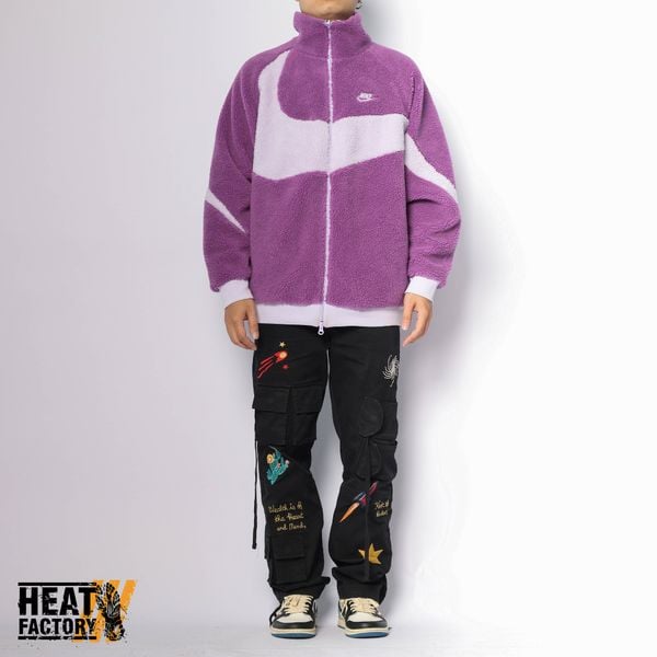  Nike Jacket Big Swoosh (Purple/White) 