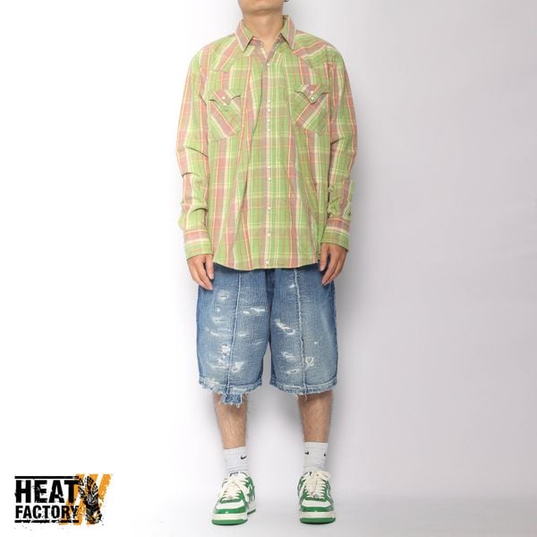  Kapital Flannel Pearl (Green Purple) 