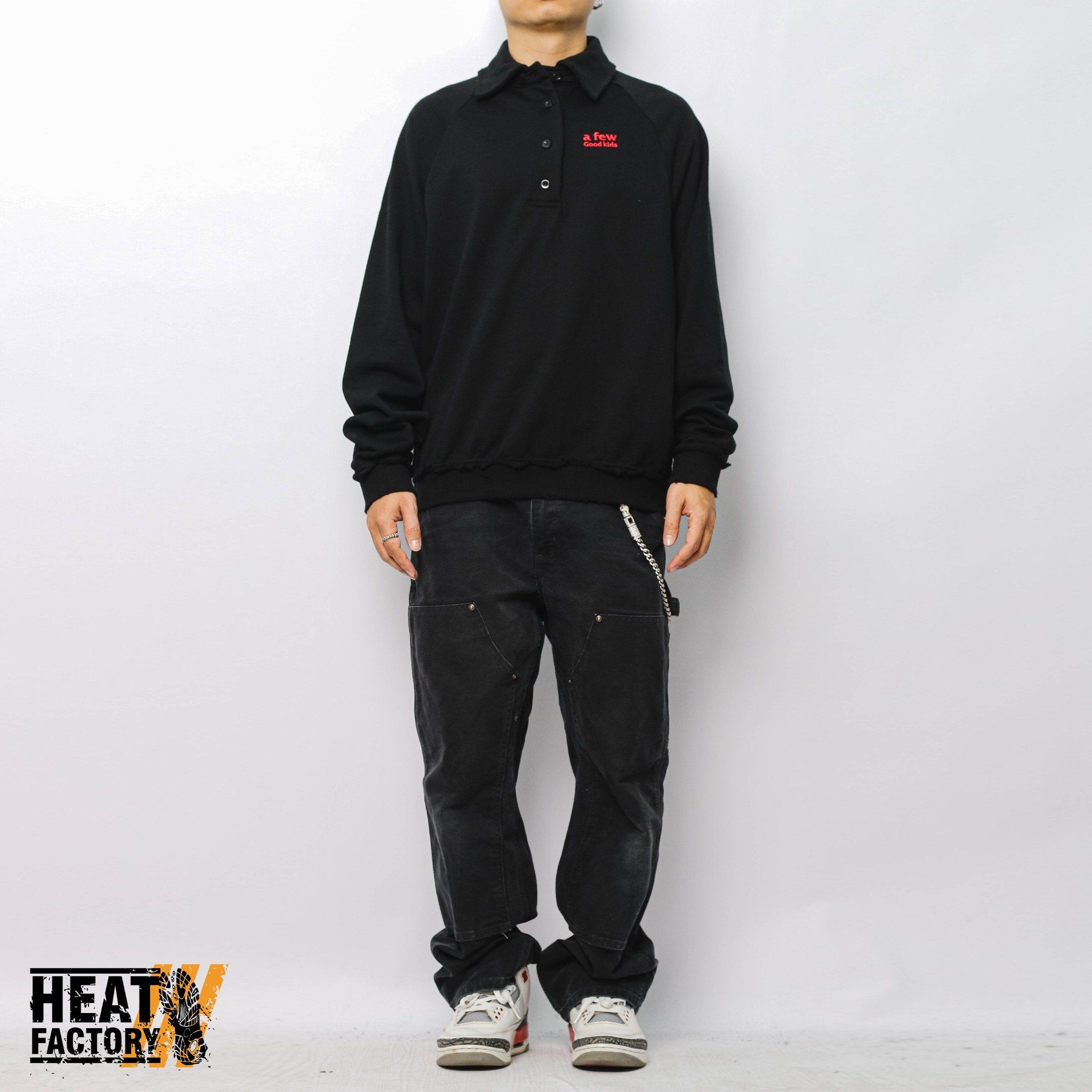  AFGK Polo Longsleeve (Black) 