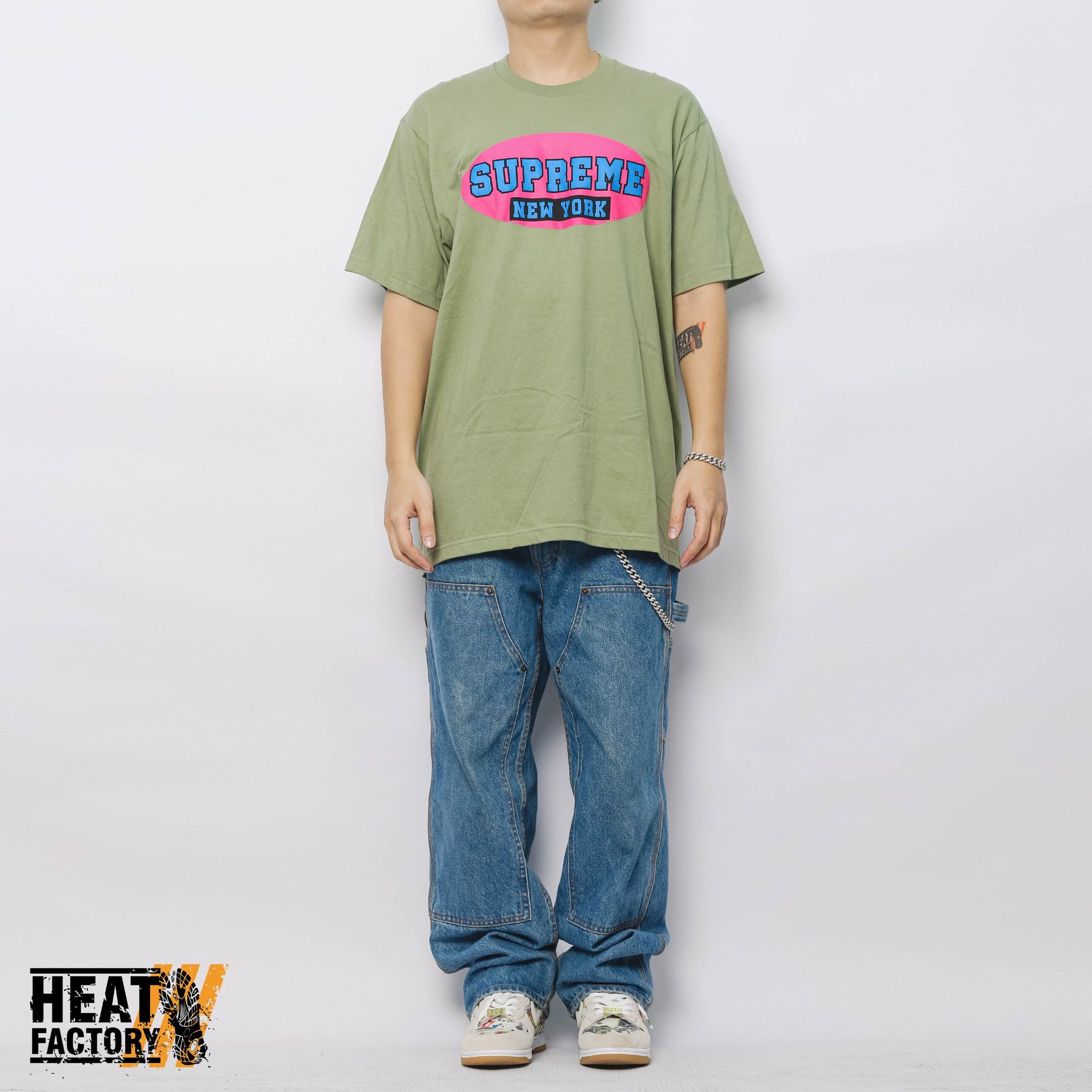  Supreme Tee New York (Light Olive) 