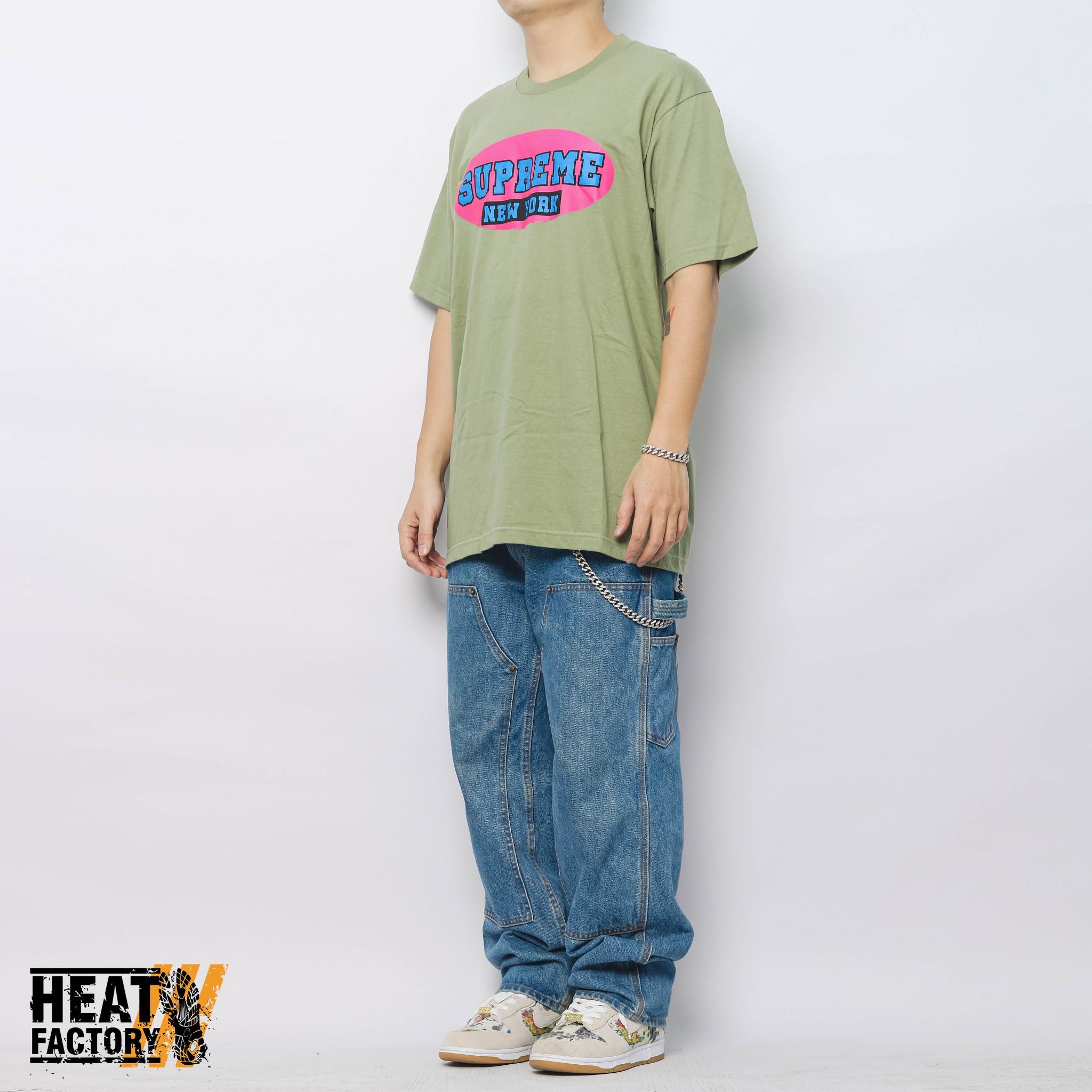  Supreme Tee New York (Light Olive) 