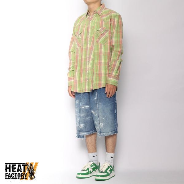  Kapital Flannel Pearl (Green Purple) 