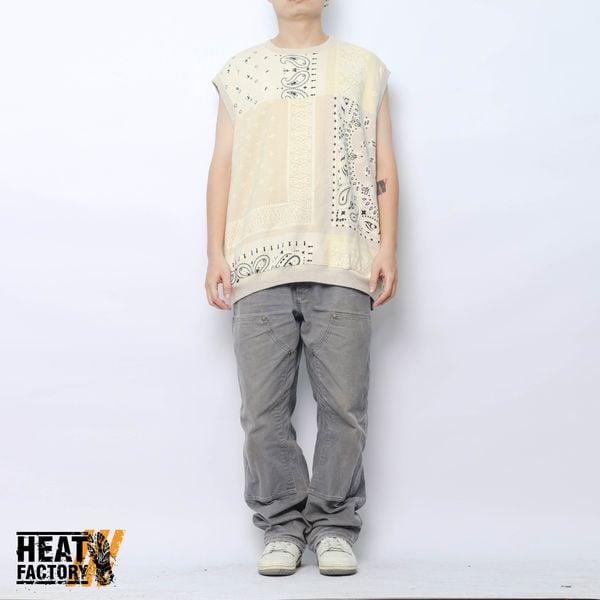  Kapital Sweatshirt Bandana Bivouac (Beige) (Like New) 