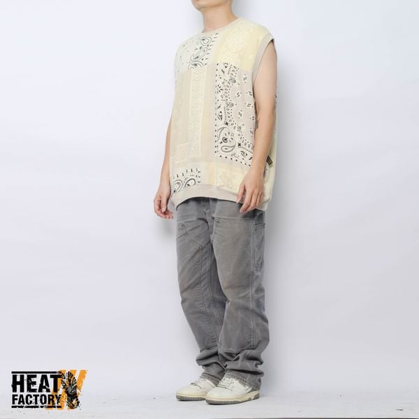  Kapital Sweatshirt Bandana Bivouac (Beige) (Like New) 