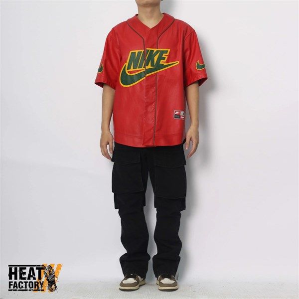 Jersey Supreme x Nike Leather Baseball (Red)