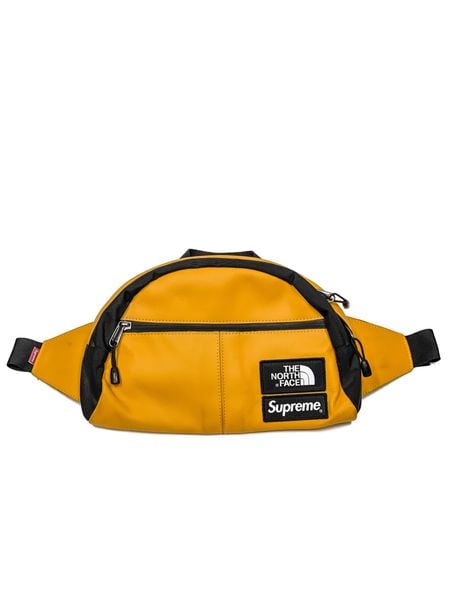  Supreme x The North Face Lumbar Pack Leather Roo || (Yellow) 