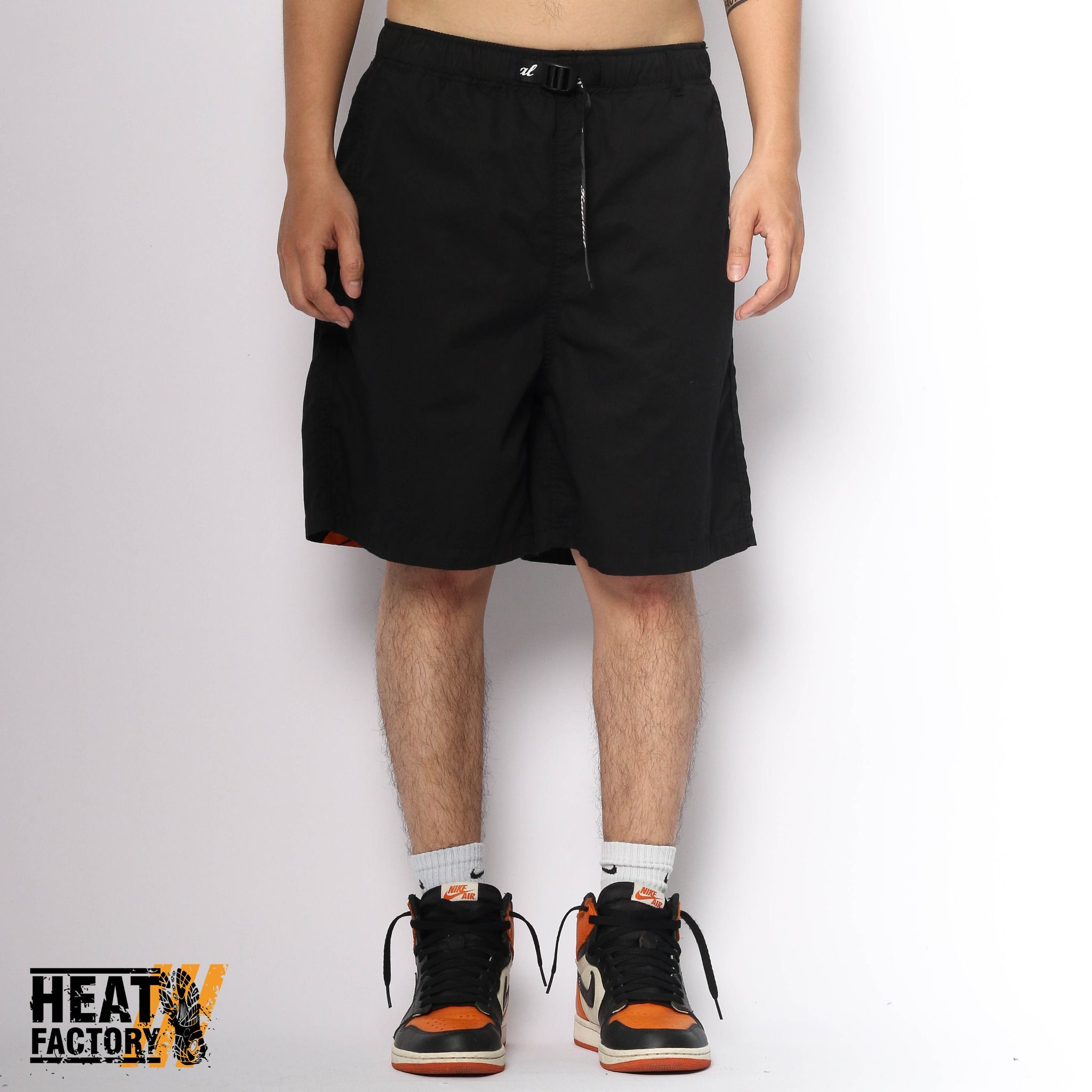  Kapital Shorts Orange Smiley Rainy (Black) 