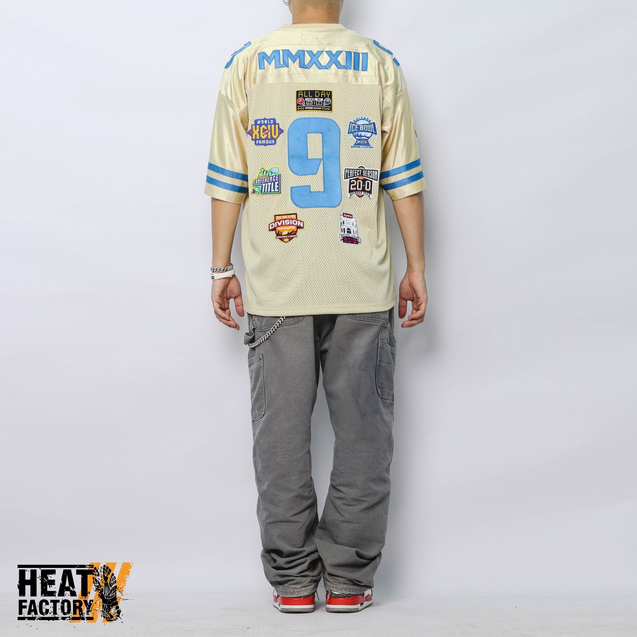Jersey Supreme Championships Embroidered Football (Gold) – Heat Factory