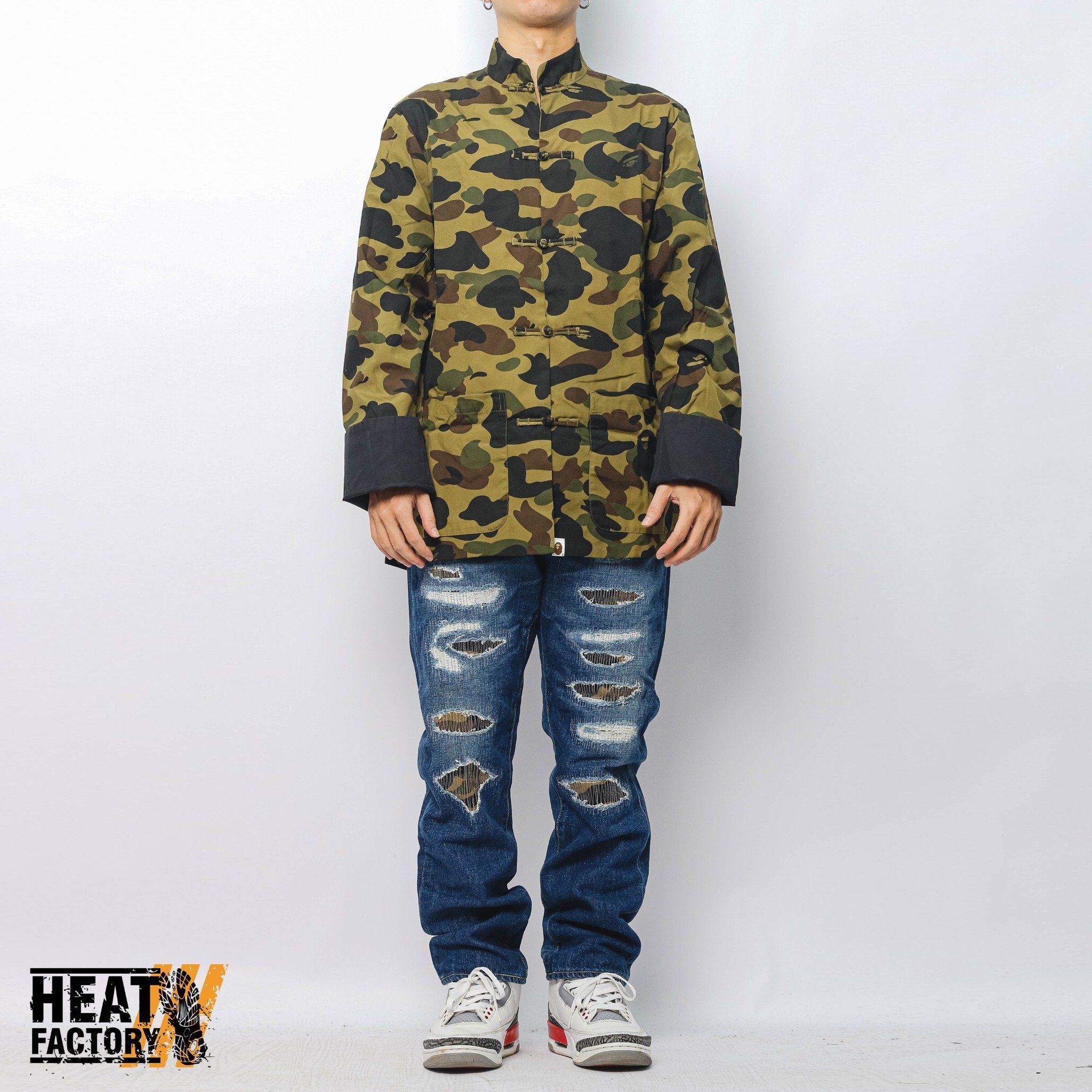  Bape Jacket 1st Camo Brocade China (Green) 